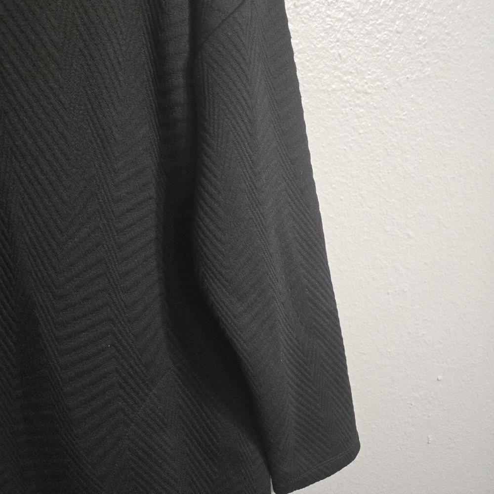 Tribal Funnel Neck Black Textured Dress Size Small - Picture 3 of 15